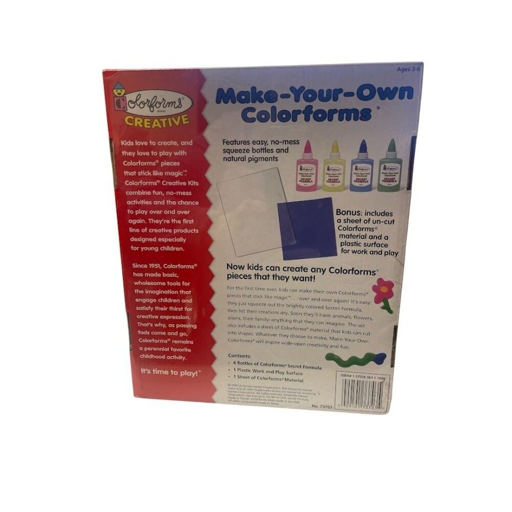 Vintaqge Colorforms Creative Make-Your-Own Colorform's Kit - Picture 2 of 2